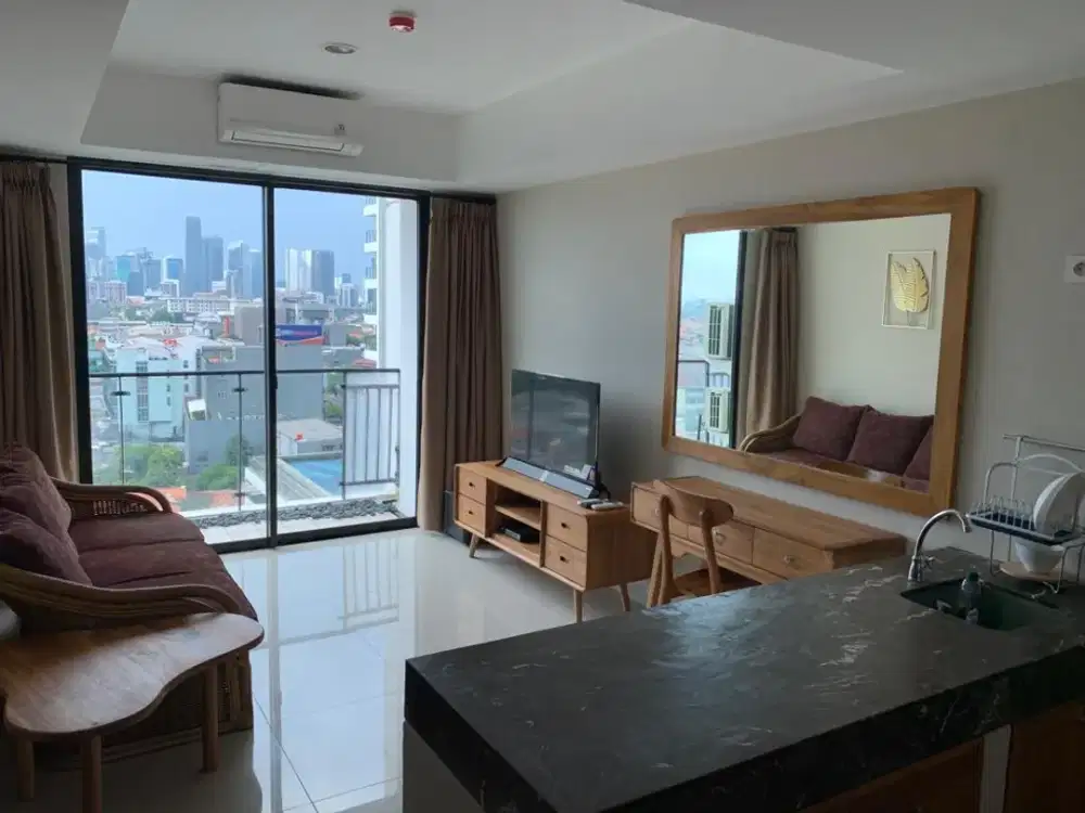 Dijual 1BR Nine Residence Furnished View City