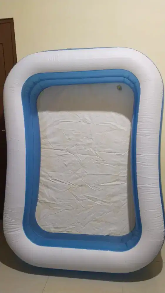 Kolam renang plastik [Free Pompa angin listrik]