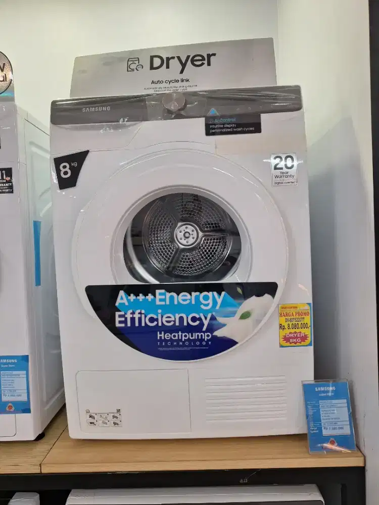 PROMO CREDIT MESIN CUCI BUKAAN DEPAN 8KG BUNGA 0% FREE 2 BULAN CICILAN