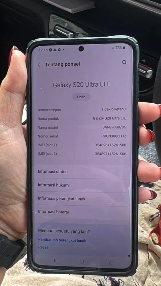 [Dijual Cepat] Samsung S20 Ultra LTE Batangan