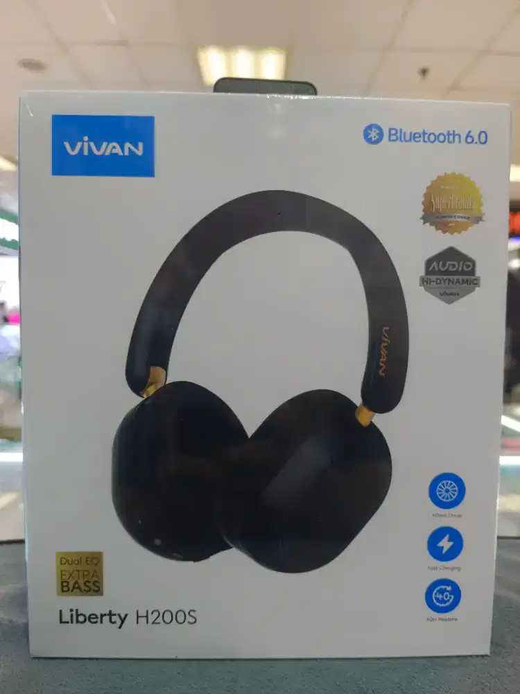 Jual Headphone wireless baru vivan asli superbass support hp+laptop