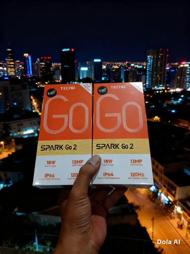 [ fast respon WA ] Tecno Spark GO 1 4/64 Garansi resmi 13bln