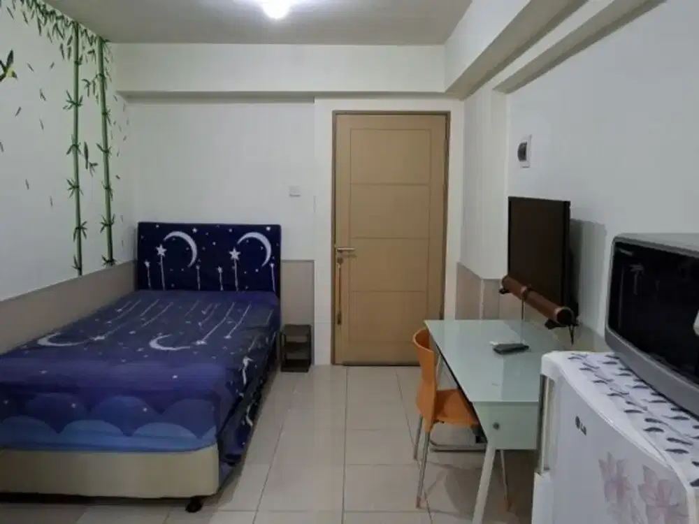 SEWA Apartemen Educity Pakuwon City Tower Yale Studio Furnished Lantai Rendah