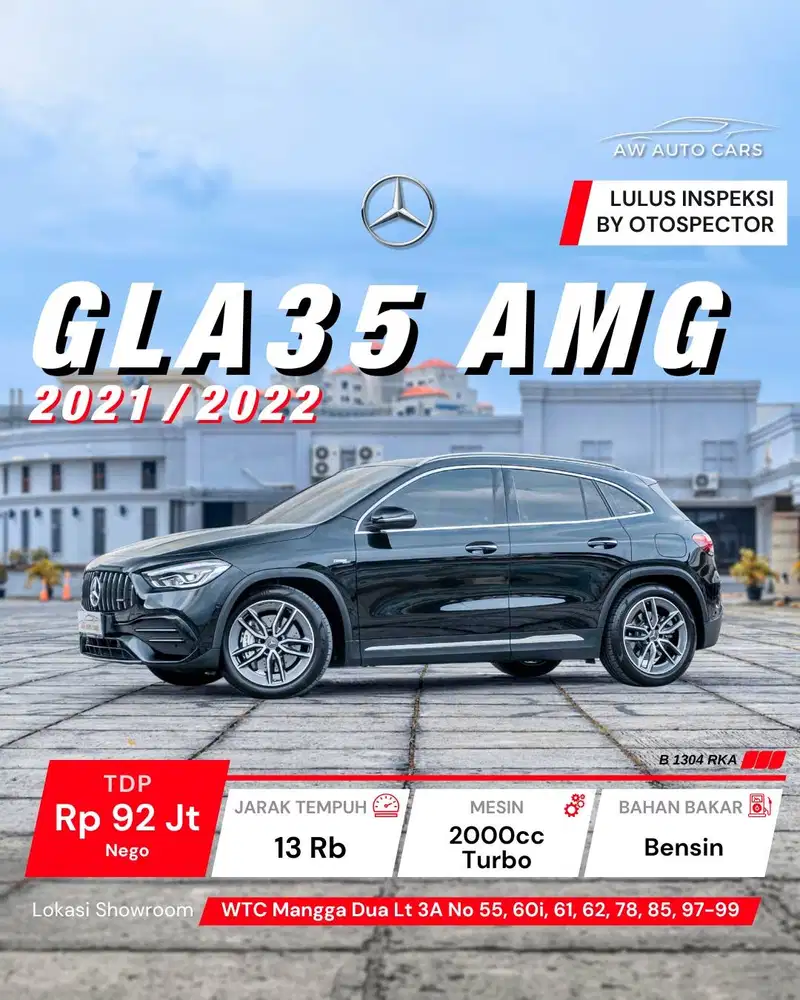 [ODO 13 RB] GLA35 AMG 2022 NIK 2021 Mercy A35 GLA 35 Mercedes Low KM