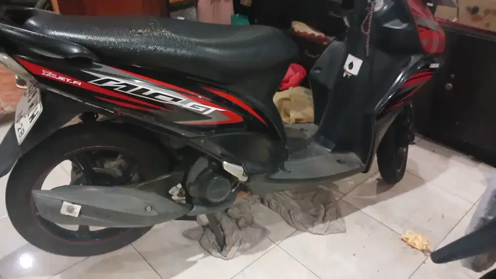 Yamaha Mio Soul GT tahun 2014 warna merah hitam Gress full orsinil