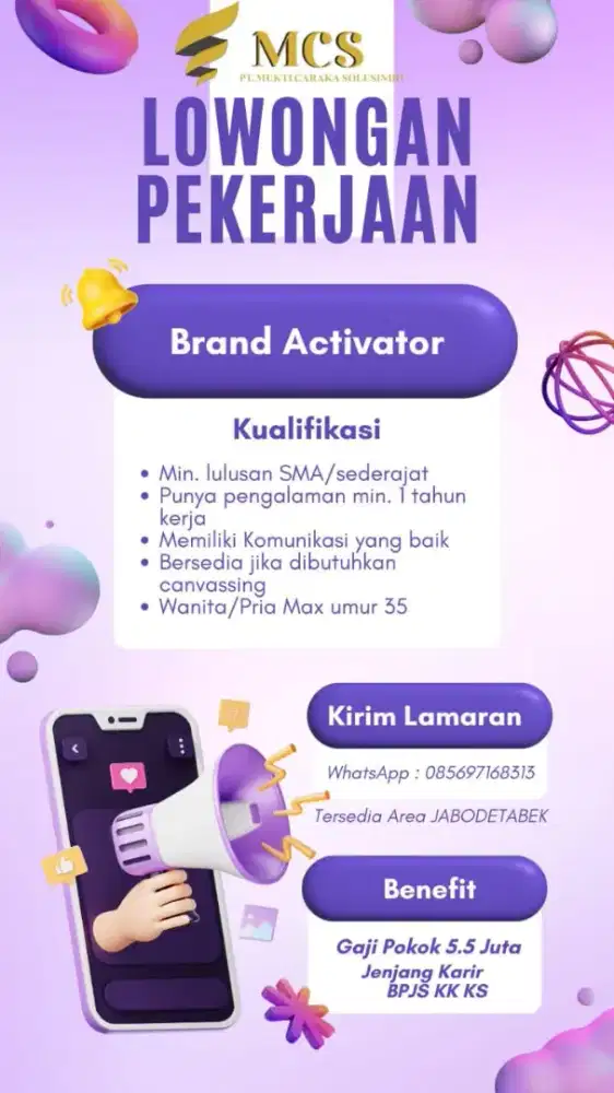 [URGENTLY REQUIRED] – BRAND ACTIVATOR (DIGITAL PROJECT)