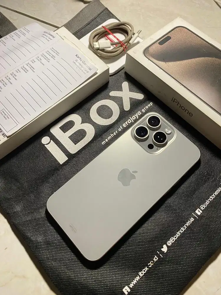 IPHONE 15 PROMAX IBOX NATURAL TITANIUM