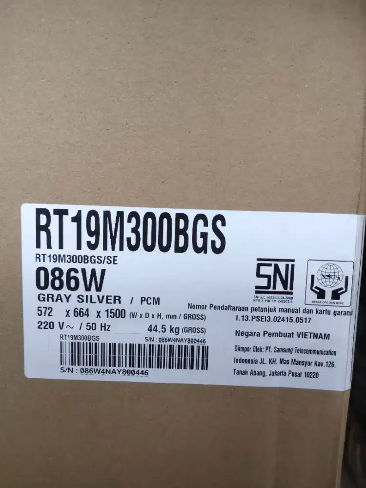 Kulkas Samsumg rt19m300bgs 2 pintu