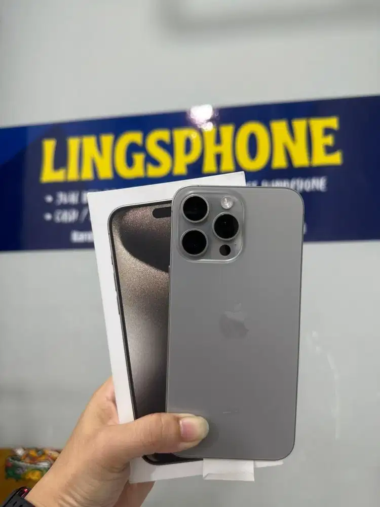 Iphone 15 Promax 256gb Natural Resmi iBox Lengkap Mulus