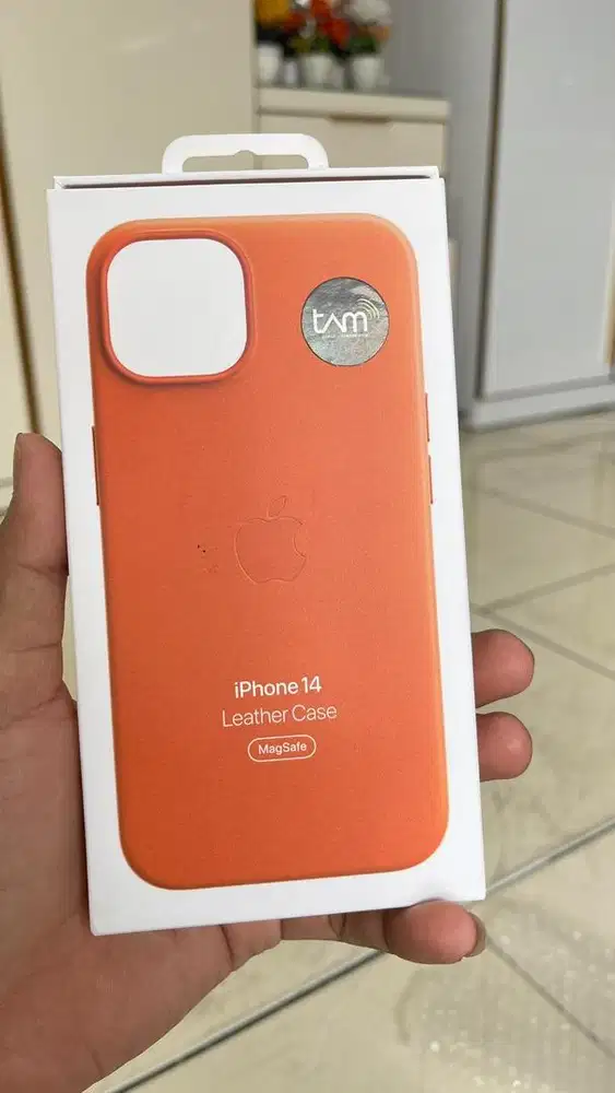 Case leather iphone 14 ori