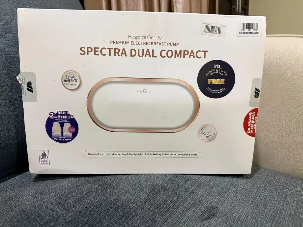 Spectra Dual Compact Electric Breast Pump - Pompa ASI