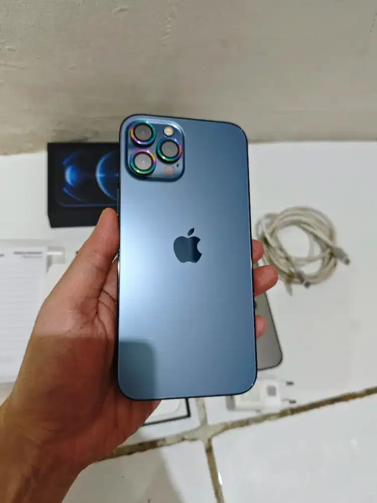 iphone 12 pro max ex ibox 128gb pasific blue mulus