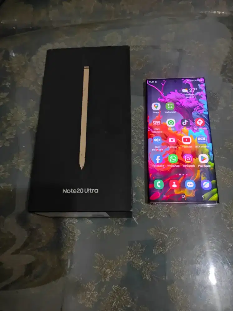 Samsung galaxy note 20 ultra ram 8/256gb garansi sein mulus fulset sby