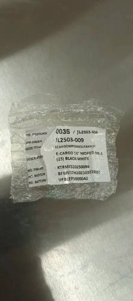 UNITED CARGO MOPED DAN HARGA CUCI GUDANG!!!