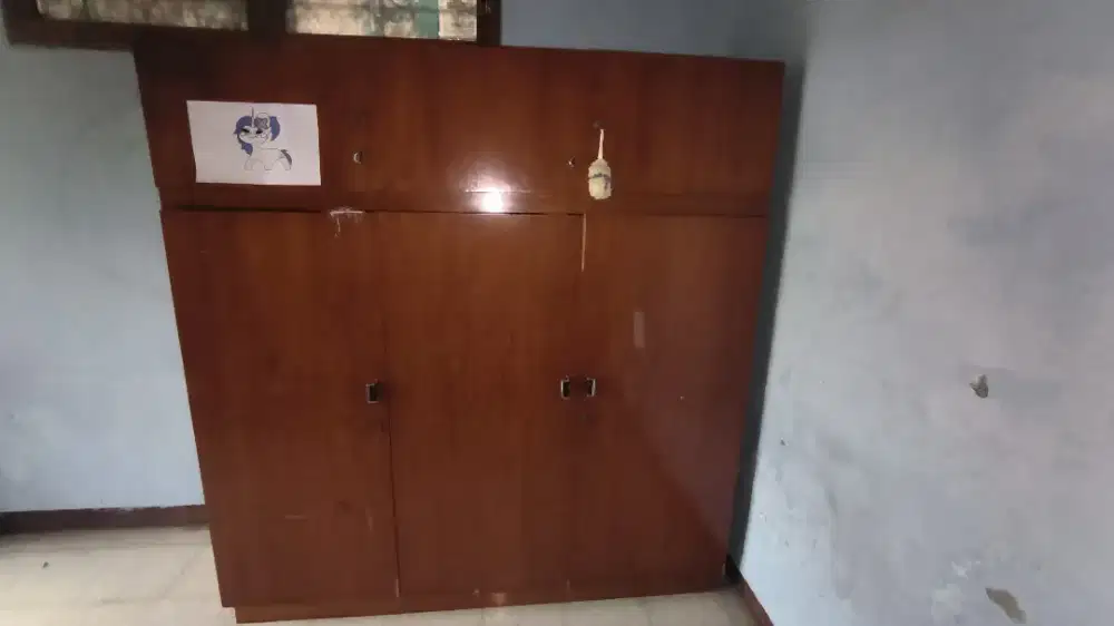 Lemari baju jati kuno ukuran besar jumbo