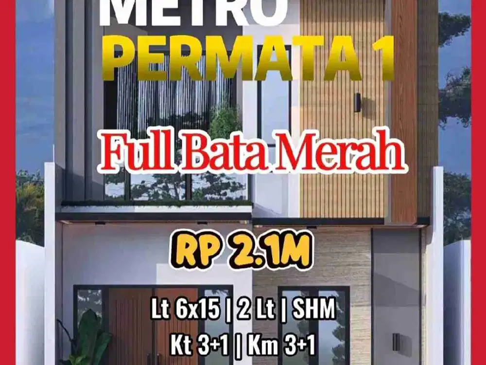 Wilson Rumah baru uk 6x15 di metro permata 1
