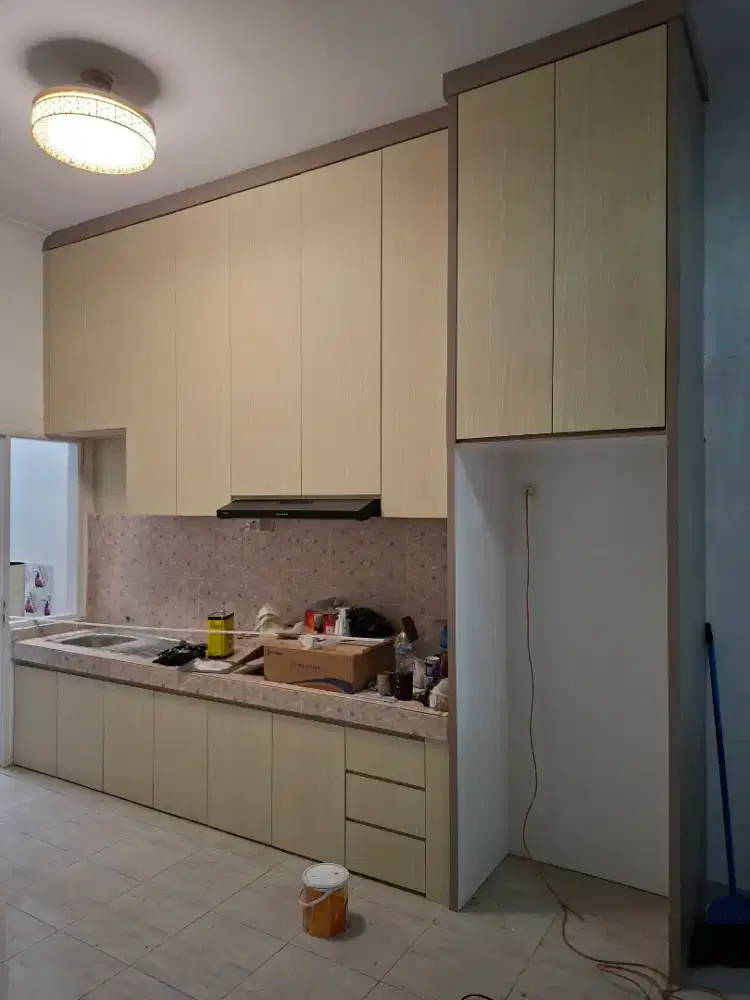 Kitchen set tempahan Lemari gantung dapur