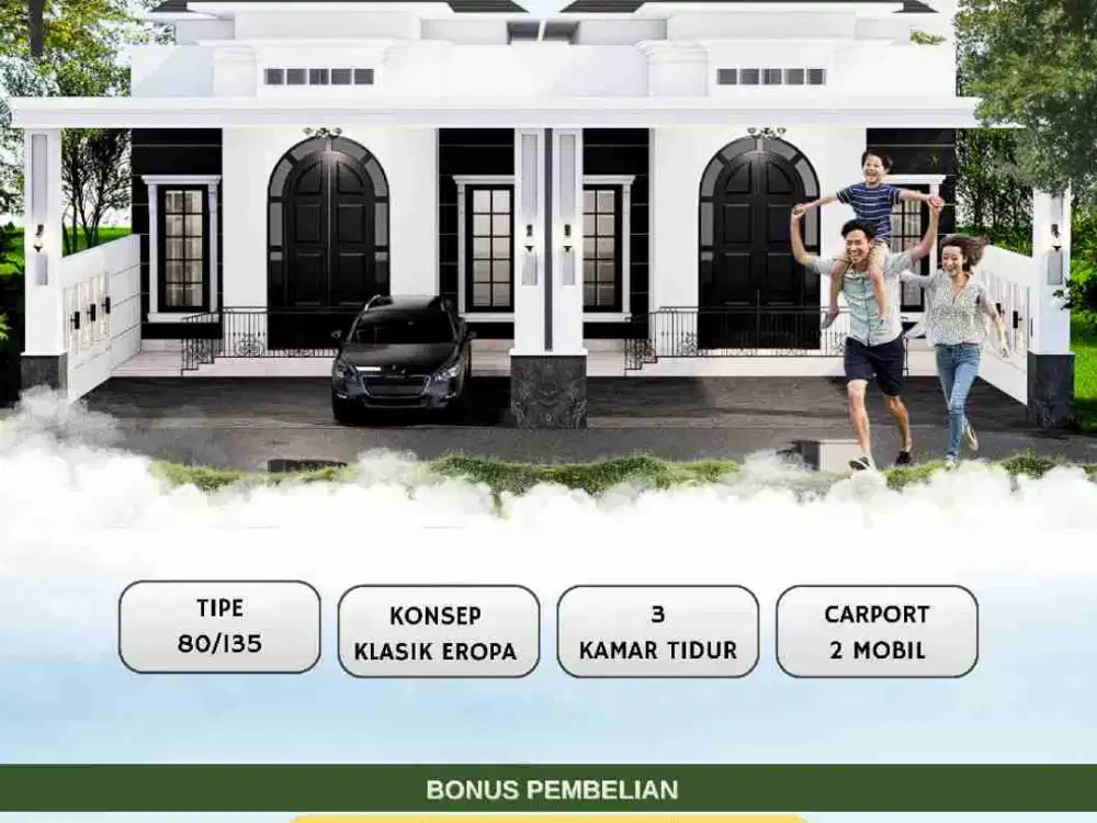 RUMAH CLUSTER MEWAH TANAH LUAS LOKASI SANGAT STRATEGIS