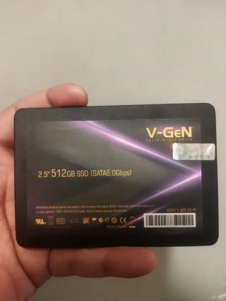 SSD VGEN 512GB sentinel 100%