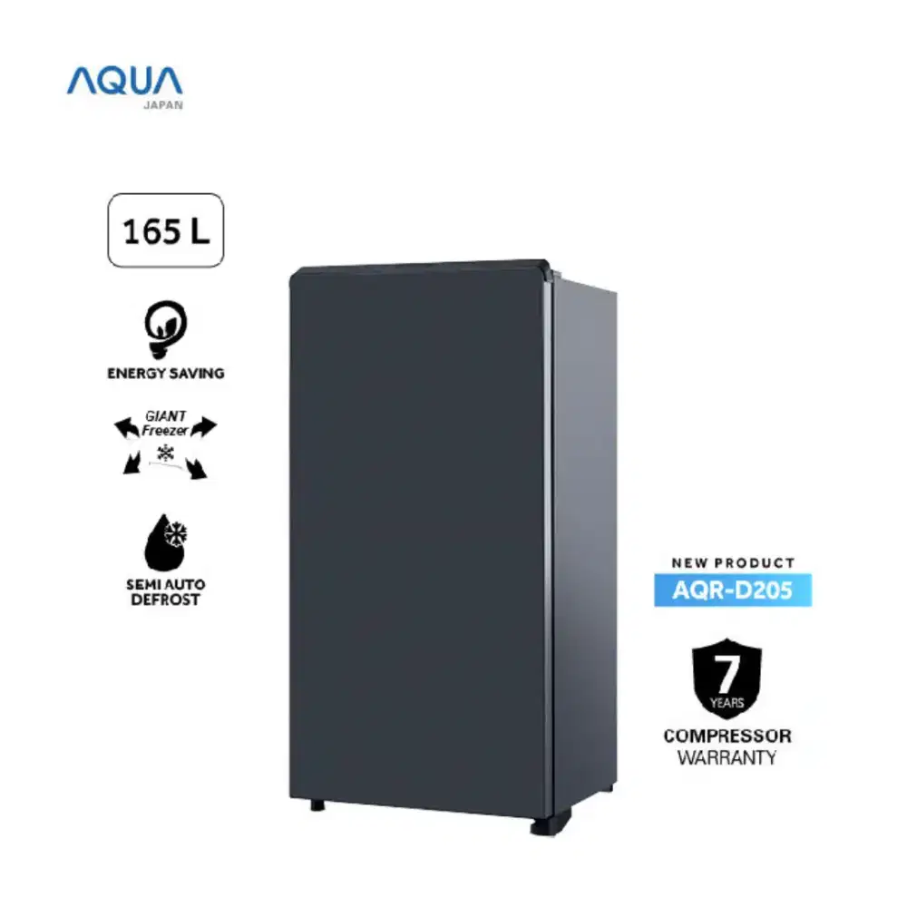 Kulkas AQUA Satu Pintu 165 L - AQR-D205
