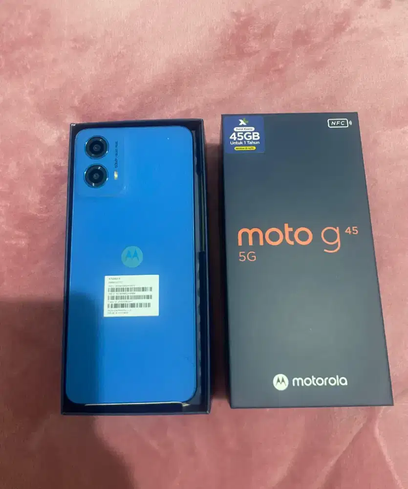 JUAL BUTUH ! MOTOROLA G45 8+256gb, Pemakaian baru 2 bulan