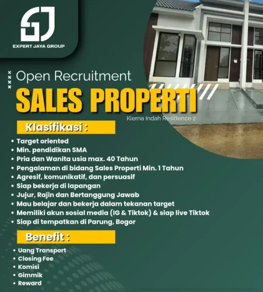 LOWONGAN KERJA SALES DAN MARKETING