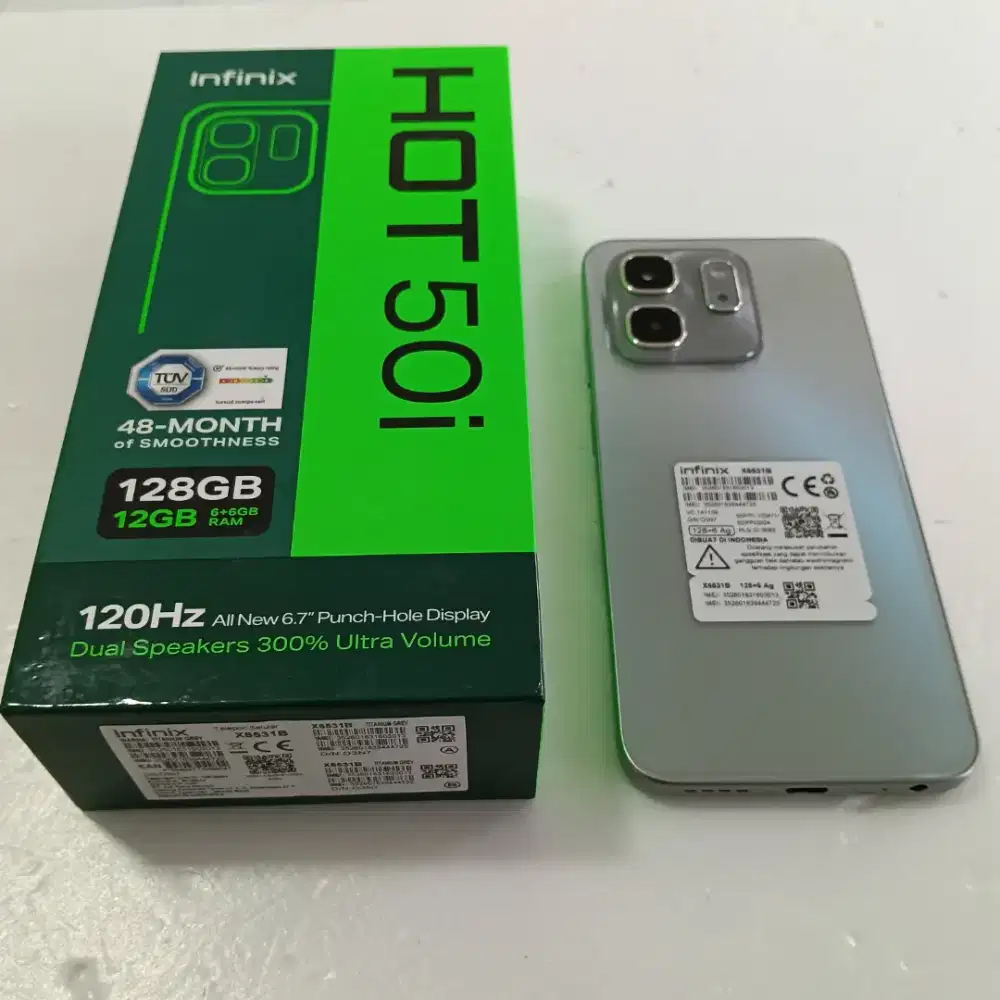 Infinix Hot 50i ram 12gb (6+6) memori 128gb garansi resmi