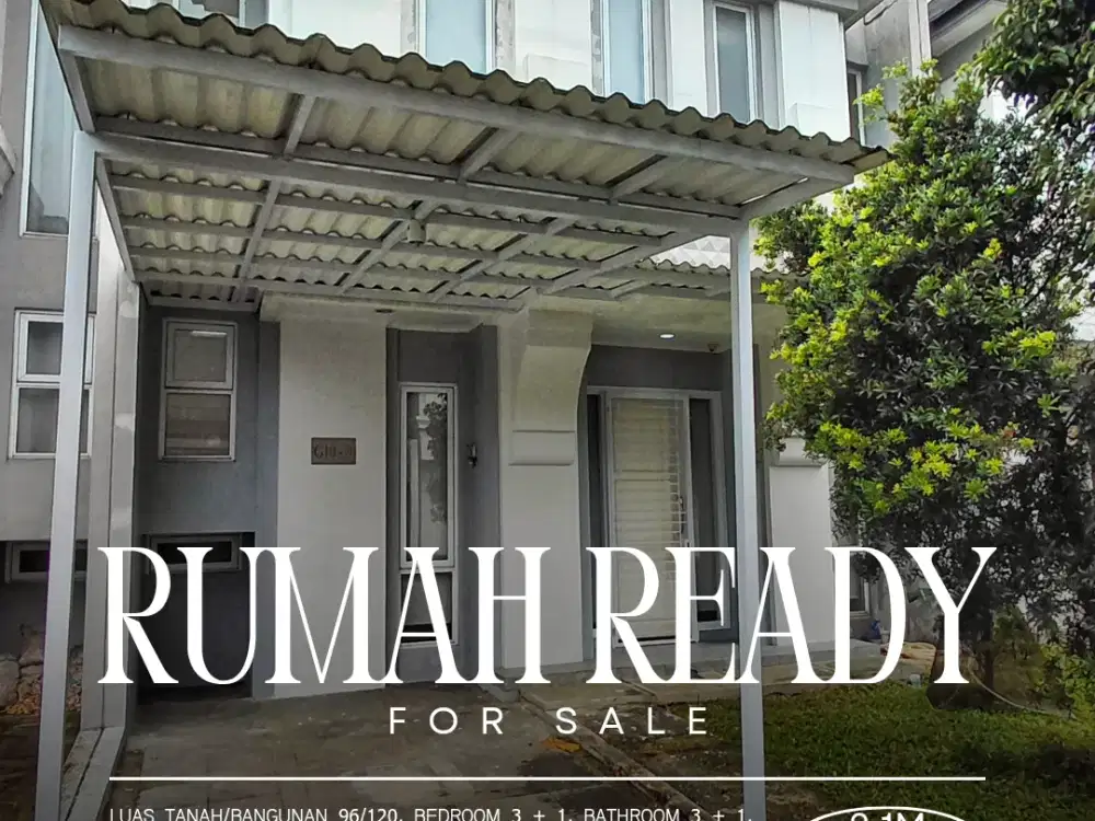 Jual Rumah Semi Furnished SHM bonus AC dan water heater