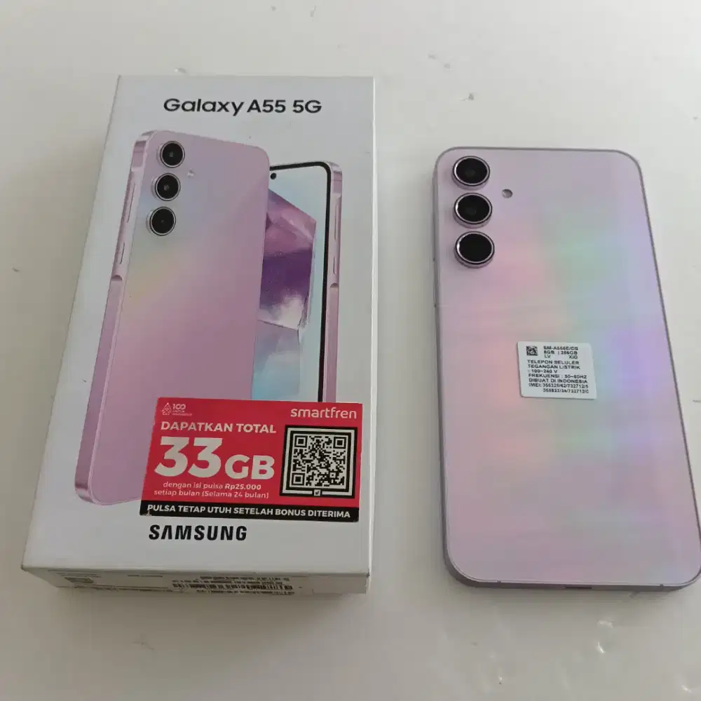 Samsung A55 5G ram 16gb (8+8) memori 256gb resmi