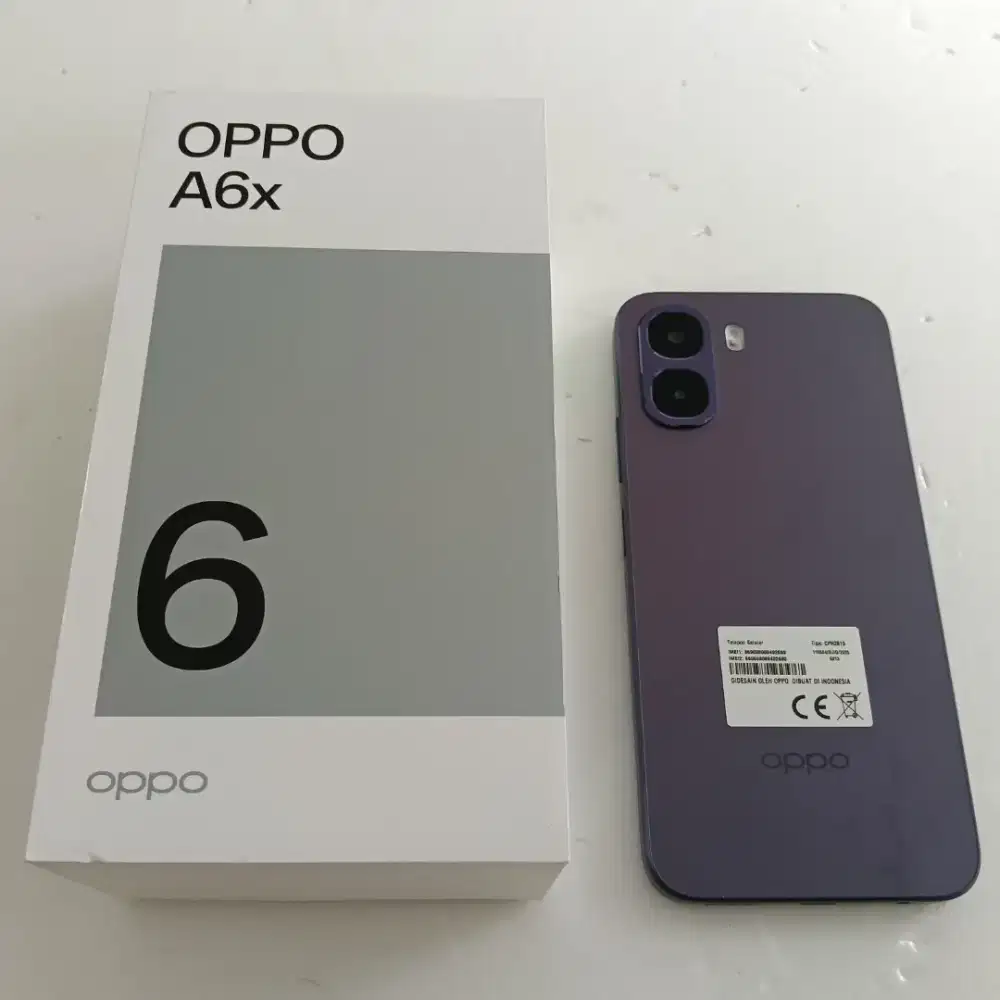 Oppo A6x ram 8gb (4+4) memori 128gb garansi resmi