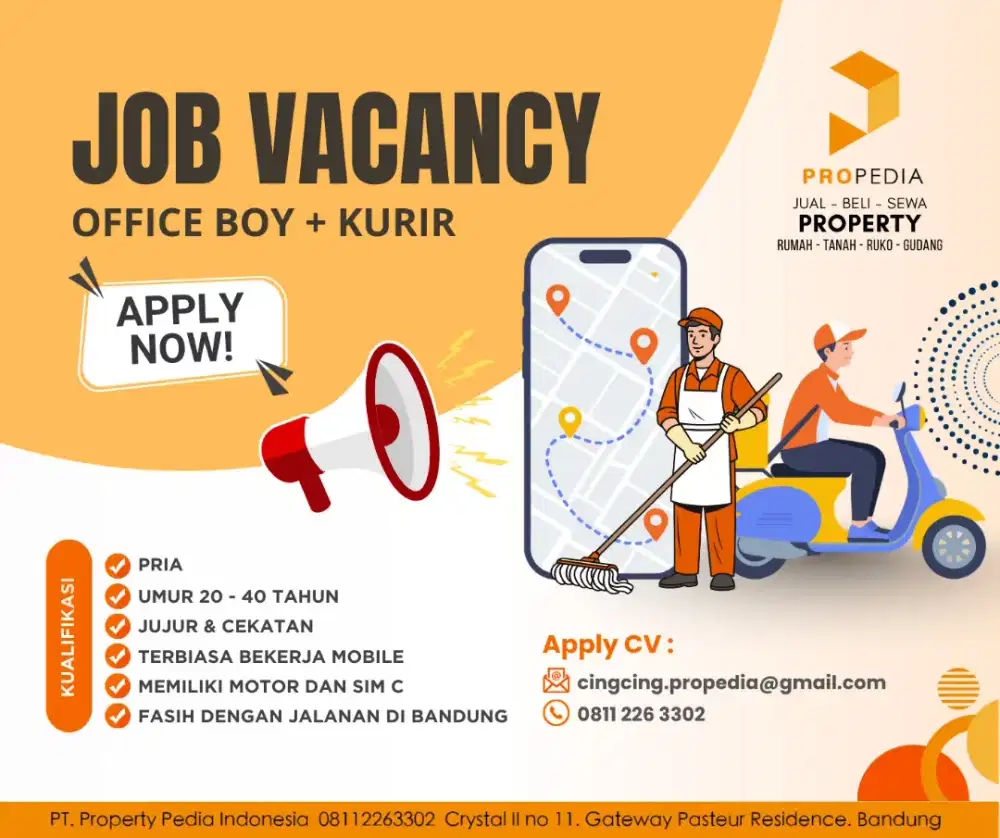 Butuh ob sekaligus kurir