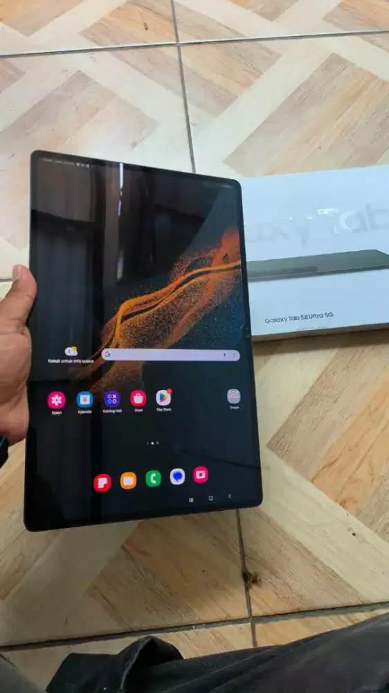 Samsung Tab S8 Ultra 5g 12/256 wificell fullset sein No  S-pen bisa tt