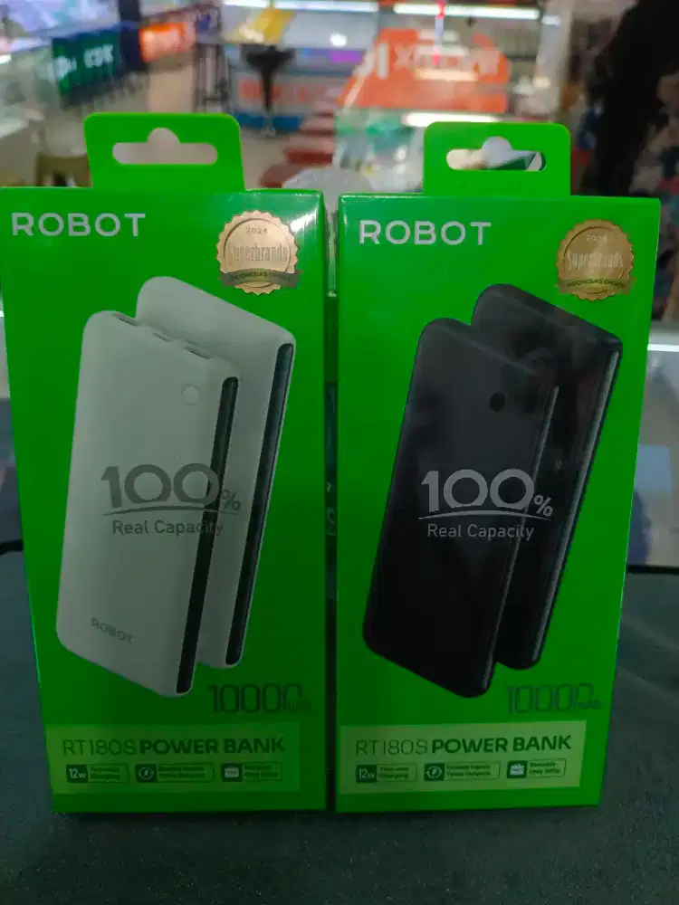 Jual Power Bank Robot(180s)Capasitas 10ribu mah real dual usb