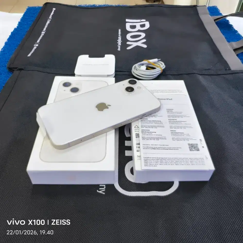 Iphone 13 128gb Baru pake 1 Bln 99,9% like new Grs resmi ibox 11 bln