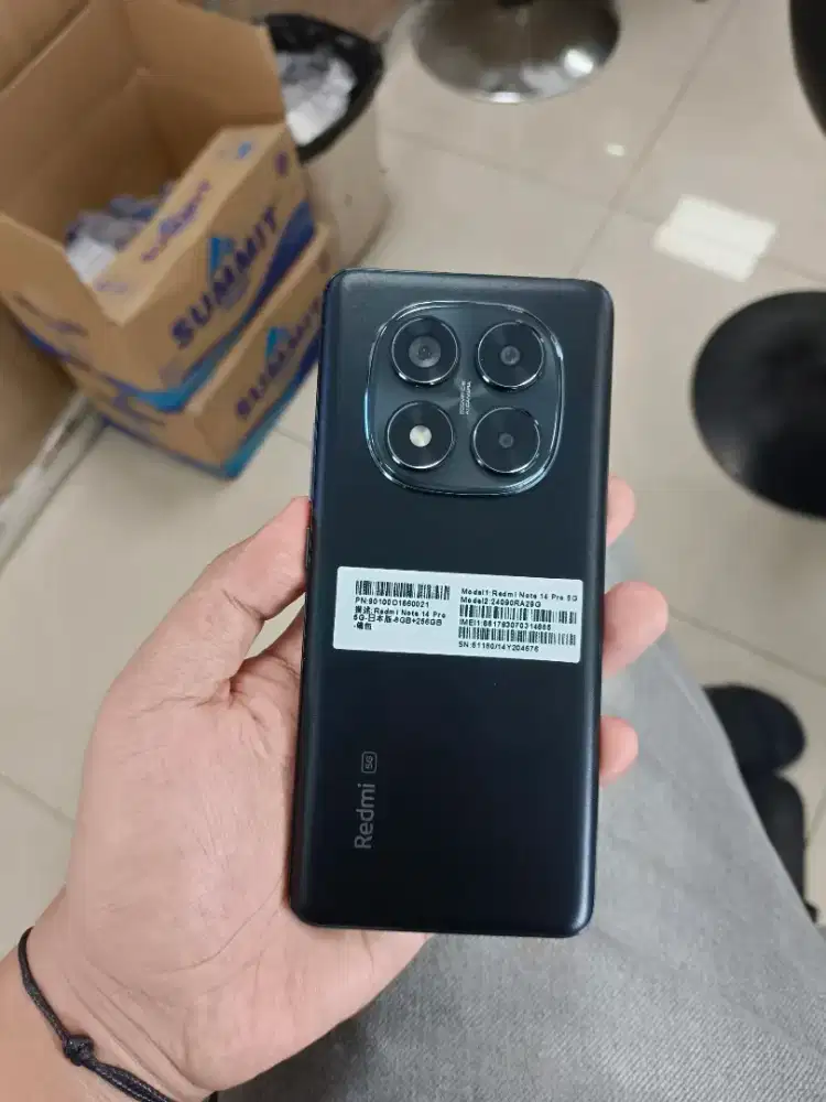 Redmi note 14 pro 5G 8/256gb second like new siap pakai
