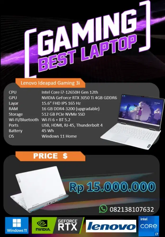 JUAL CEPAT LAPTOP GAMING