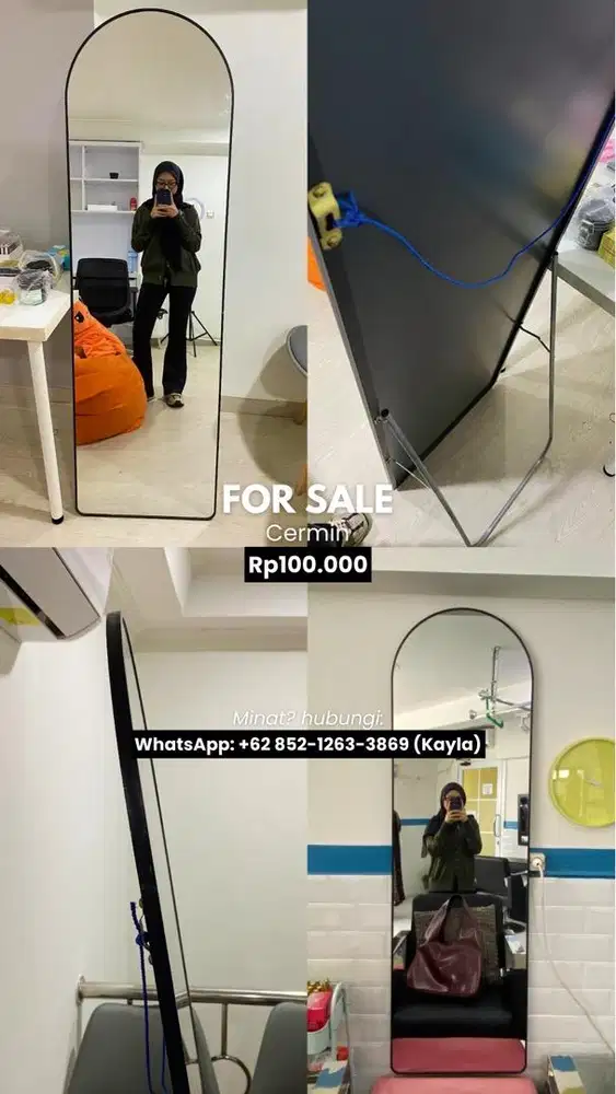 PRELOVED - CERMIN / STANDING MIRROR