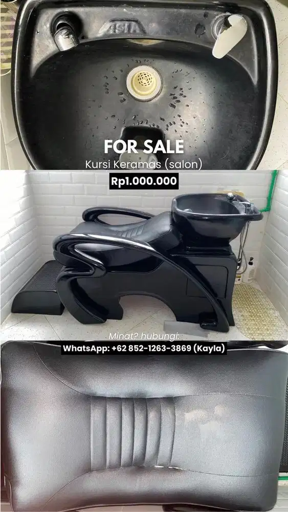 PRELOVED - KURSI KERAMAS SALON