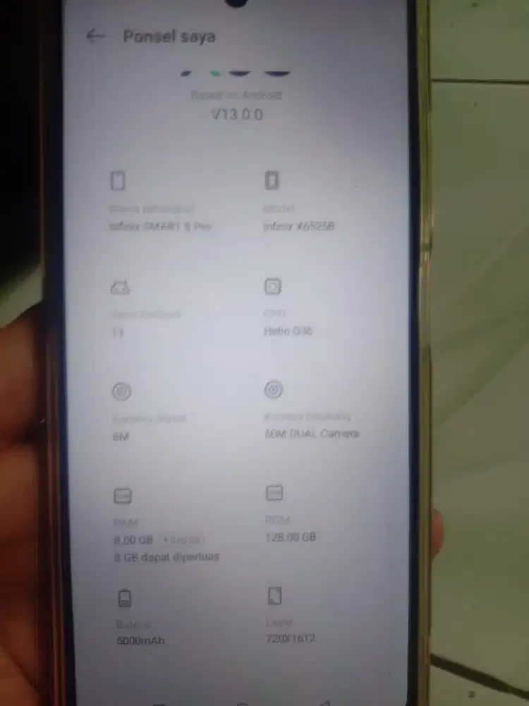 Infinix Smart 8 pro ram 8/128 mulus fullset