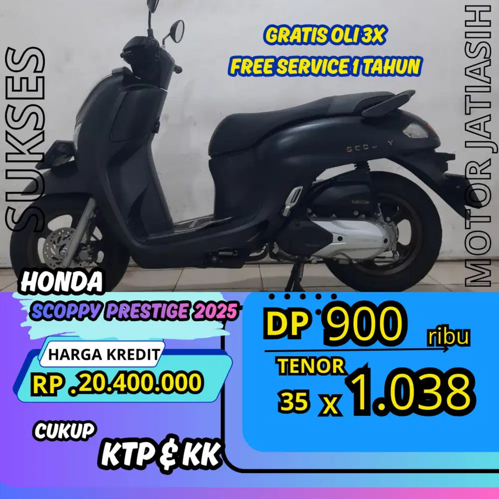 DP MURAH HONDA SCOOPY PRESTIGE 2025 DP 900 RIBU BISA CASH/KREDIT