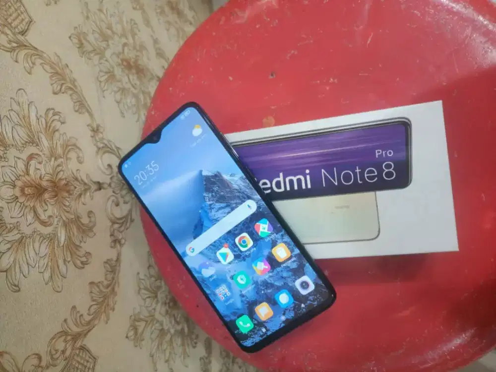 Xiomi redmi note 8 pro ram 6/128 msh original semua hp sm dus saja