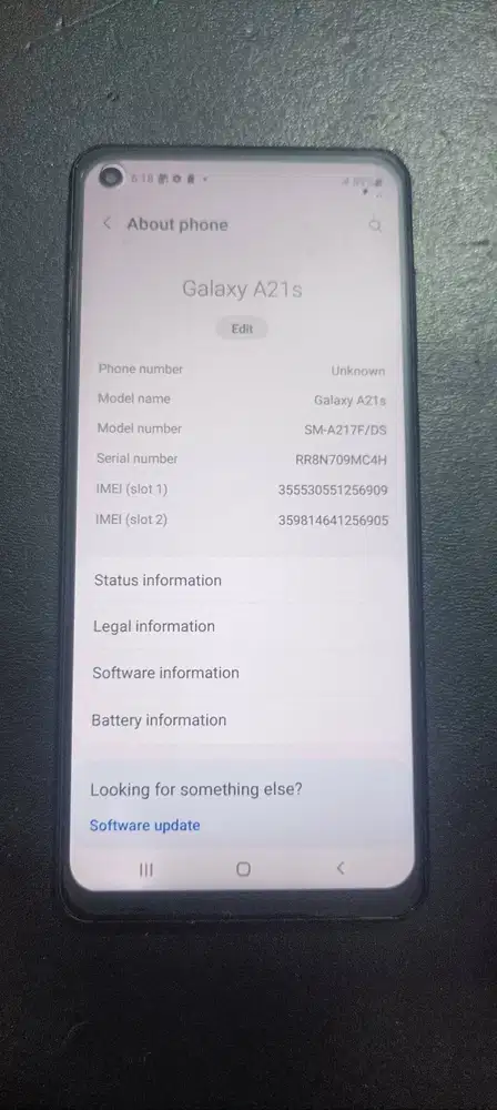 Samsung a21s originalan like new