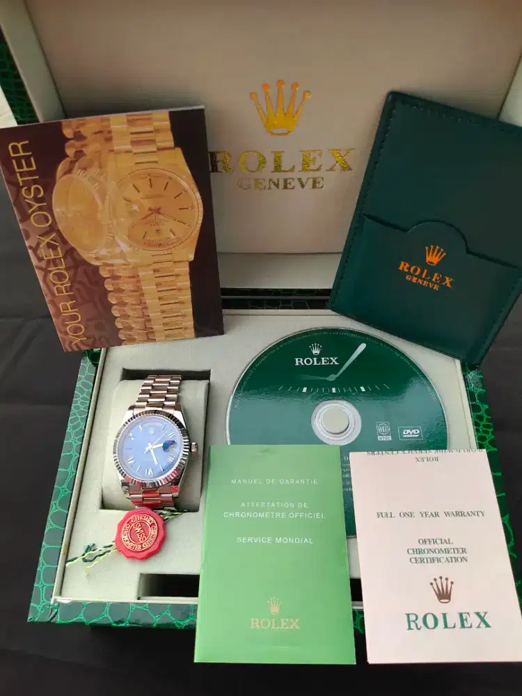 RLEX 0YST3R P3RP3TU4L D4Y D4T3 40mm 0riSuisse - Ex Lelang Instansi ...