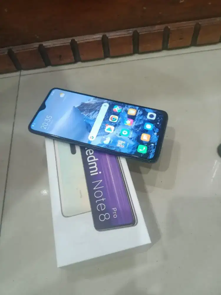 Xiomi redmi note 8 pro ram 6/128 msh original semua hp sm dus saja