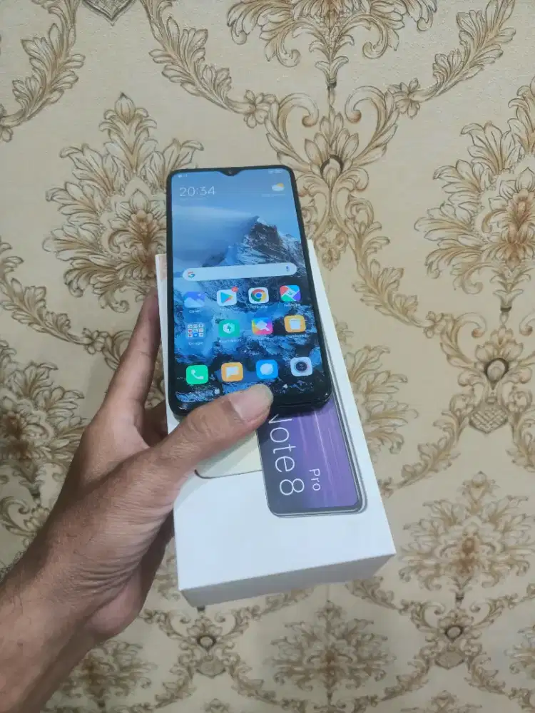 Xiomi redmi note 8 pro ram 6/128 msh original semua hp sm dus saja