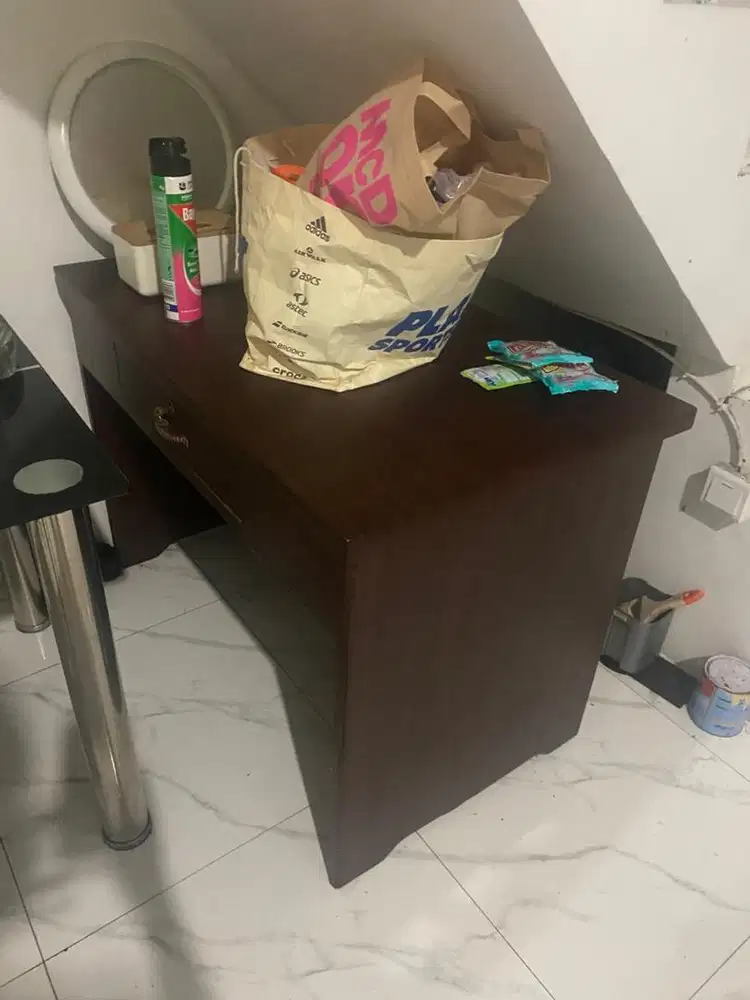 meja kayu tebal kuat