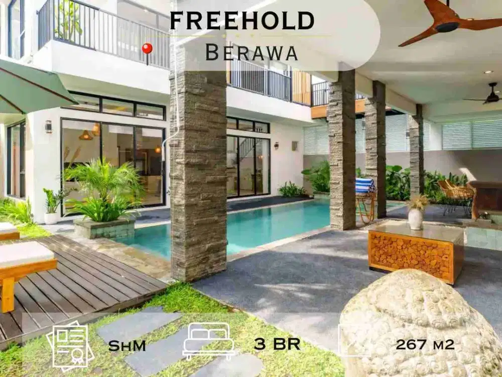 DIJUAL - FREEHOLD  Villa di Central Berawa, Newly Renovated
