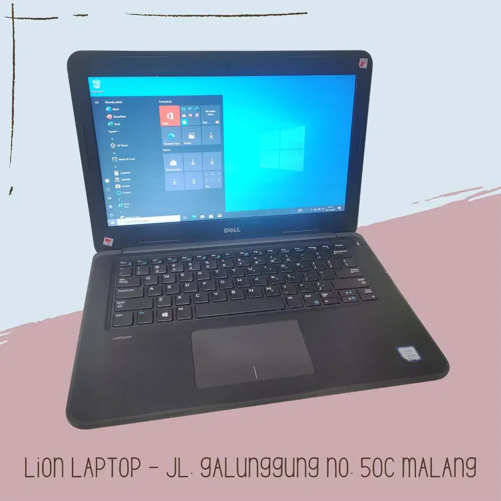 Core i5 Gen 7 Murah Mulus RAM 8GB SSD 256GB Dell Latitude 3380 [22|01]