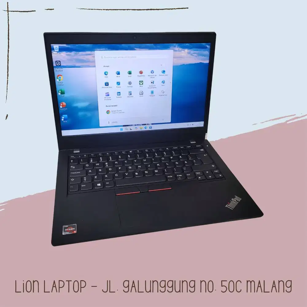 Gaming/Editing AMD Ryzen 5 PRO 8/256 MULUS Lenovo Thinkpad L14 [22|01]