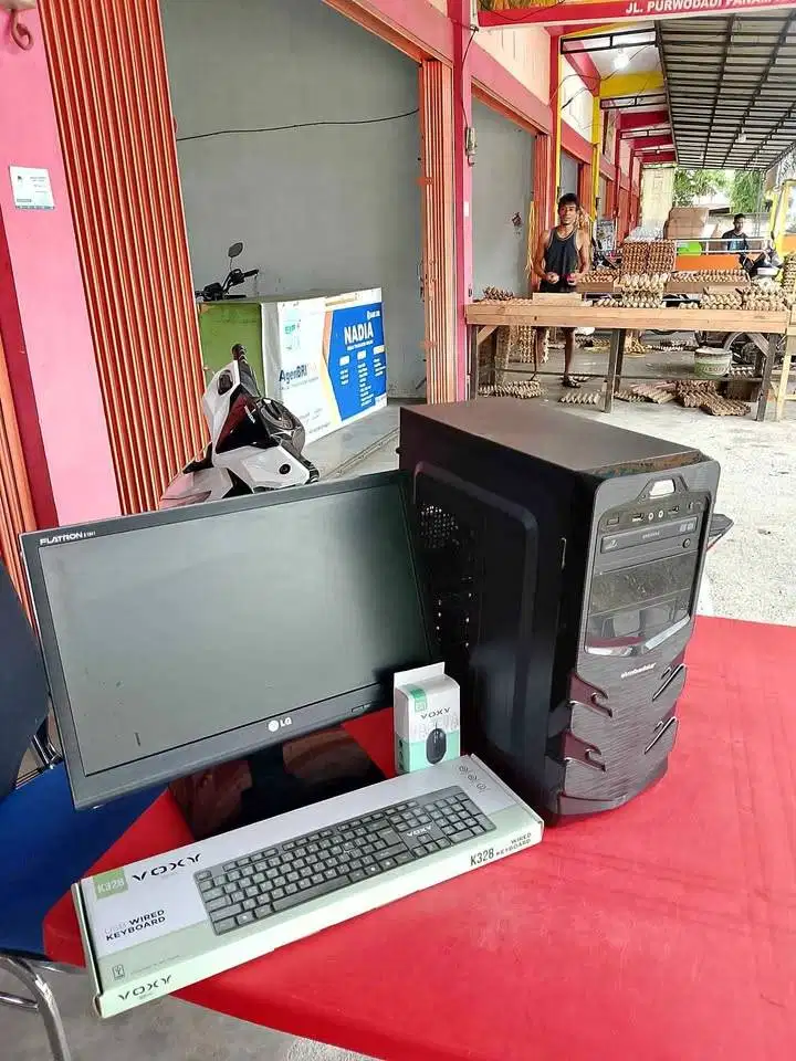 komputer full set murah aplikasi siap pakai siap antar gratis ongkir